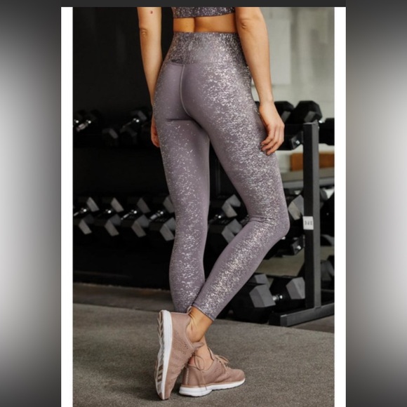 Free People Movement Tide is High Leggings with Rainbow Reflective Spots - Picture 2 of 5